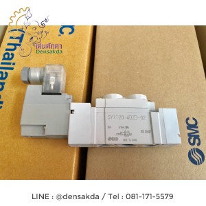 "SMC" โซลินอยด์วาล์ว 5/2way, Single, ขนาด=1/4" :SY7120-4DZ-02