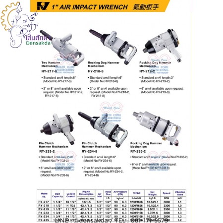 รูปตัวอย่าง 1" AIR IMPACT WRENCH