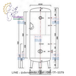 Air Tank ถังเก็บลม 5,000 ลิตร