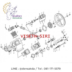 อะไหล่ปั๊มลมฟูเช็ง 1 แรงม้า รุ่น VA65-105